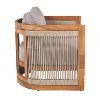 Christopher Knight Home Atoka Outdoor Rustic Acacia Wood and Rope Club Chair with Water-Resistant Cushion - 4 of 4