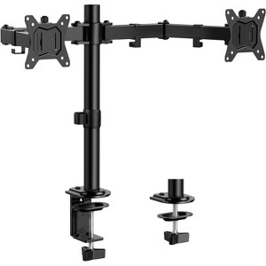 ErGear Dual Monitor Stand, Heavy Duty Adjustable Desk Mount for 2 Screens up to 32 Inches, Tilt, Swivel, Rotate, Supports 17.6 lbs/Arm - 1 of 4