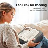 Itopfox Soft Cushion Lap Desk for Laptop, Tablet & Book, Adjustable Pillow Holder for Reading & Working on Bed, Couch, Comfortable & Stable, Gray - 2 of 4