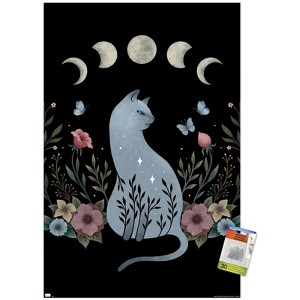 Trends International Episodic Drawing - Cat On The Hill Unframed Wall Poster Prints - 1 of 4