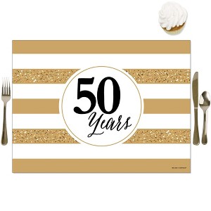 Big Dot of Happiness We Still Do - 50th Wedding Anniversary - Party Table Decorations - Anniversary Party Placemats - Set of 16 - 1 of 4