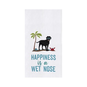 C&F Home Happiness Is A Wet Nose Kitchen Towel - 1 of 3