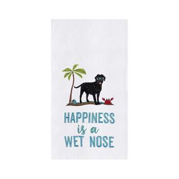 C&F Home Happiness Is A Wet Nose Kitchen Towel