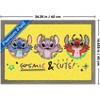 Trends International Disney Lilo and Stitch: Pattern Clash - Cosmic & Cute Framed Wall Poster Prints - 3 of 4