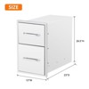 Outdoor Kitchen Drawers with Paper Towel Holder, 2-Layer BBQ Access Drawers, Stainless Steel Flush Mount BBQ Island Drawer for Outdoor Kitchen - 3 of 4