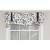 RLF Home Gianna Suspender 3" Rod Pocket Ribbon Tie Window Valance, 50" x 17" - 2 of 4