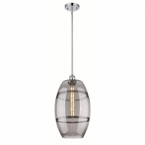 Vaz - 1 Light Stem Hung Mini Pendant In Industrial Style-18.5 Inches Tall and 10 Inches Wide - 1 of 1