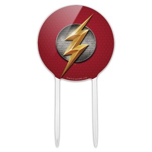 Justice League Movie Flash Logo Acrylic Cake Topper - 1 of 4