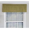 RLF Home Cabana Trellis Window Treatment Tailored Premium Quality Valance 3" Rod Pocket 50" x 14" Yellow - 2 of 3