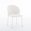 NicBex Modern Upholstered Dining Chairs Set of 2 with Curved Backrest & Iron Feet,Sleek Design Kitchen Chairs,Living Room Chairs - 2 of 4