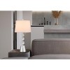 Cal Lighting Amersfoort 100W Crystal/Metal Table lamp with Taper Drum hardback Fabric Shade. Priced and Sold as Pairs - 4 of 4
