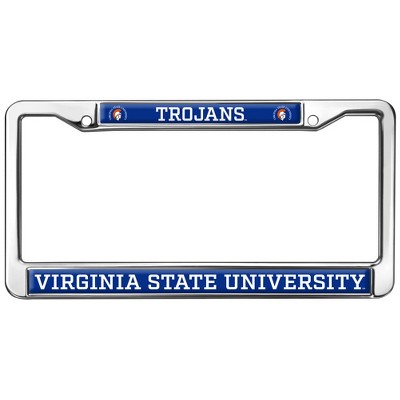 Virginia State University Mascot Full Size Standard License Plate Metal Frame