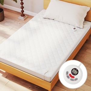 Heated Electric Mattress Pad Full\Twin\King\Queen Size with 12 Heating Levels Auto Shut Off - 1 of 4