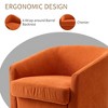 Dyonery Swivel Accent Chair Set of 1-Comfy Living Room Armchair No-Sag Foam,Swivel Accent Single Sofa for Bedroom Living Room,Office - 3 of 4