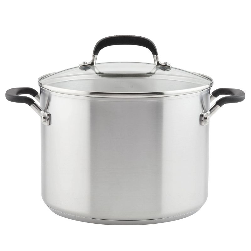 KitchenAid 8qt Stainless Steel Stock Pot Light Silver, 1 of 10