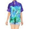 HAPPY BAY Hawaiian Shirts Womens Casual Summer Button Down Beach Party Short Sleeve Vacation Blouse Shirt Hawaii Colorful Dress Tee Shirts - 3 of 4