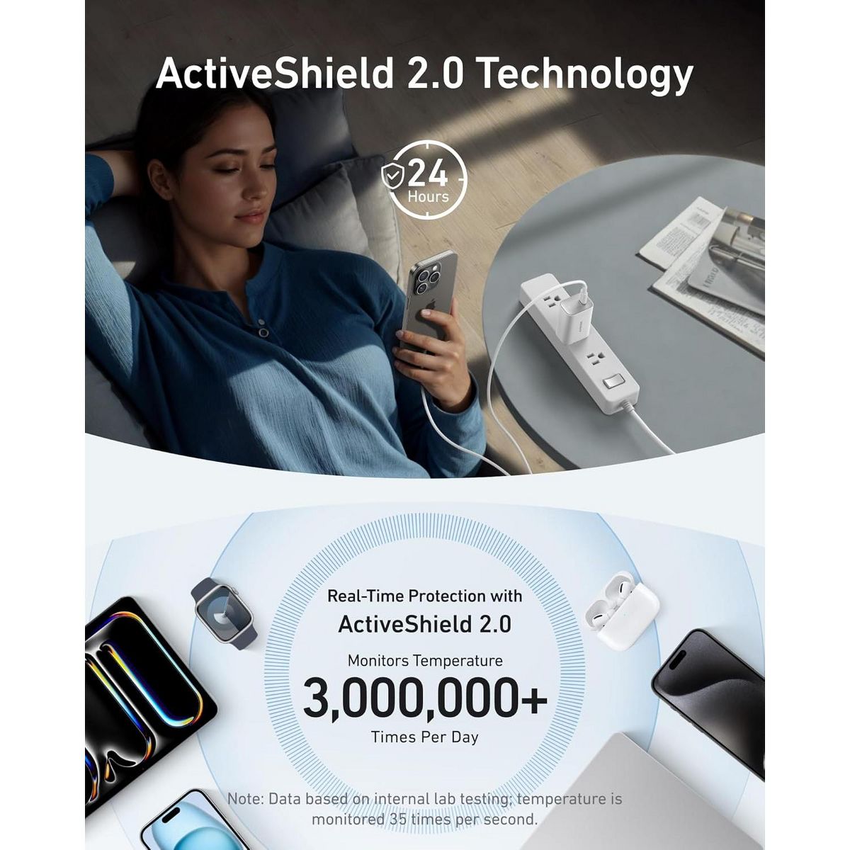Anker Laptop Charger, 100W Foldable Type C Charger Fast Charging - thumbnail 5