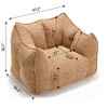 Comfy Bean Bag Chair Accent Chair for Gaming Reading, Lazy Oversized Sofa Lounge Chair,  Adult Bean Bag Couch - ModernLuxe - 4 of 4