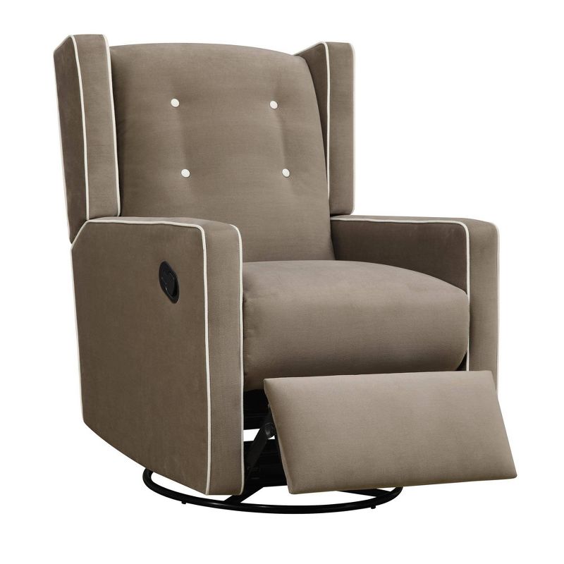  Baby Relax Shirley Swivel Glider Recliner Chair, 2 of 7