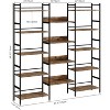 5 Tier Bookcases and Bookshelves, Rustic Standing Bookshelves for Living Room Bedroom Home Office - 2 of 4