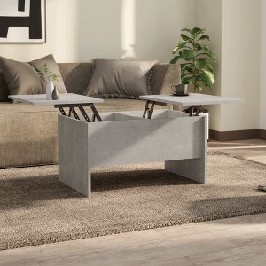 vidaXL Coffee Table Concrete Grey Engineered Wood Medium - 1 of 4