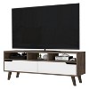 Tacoma TV Stand for TVs up to 55" Dark Walnut/White - Boahaus - 3 of 4