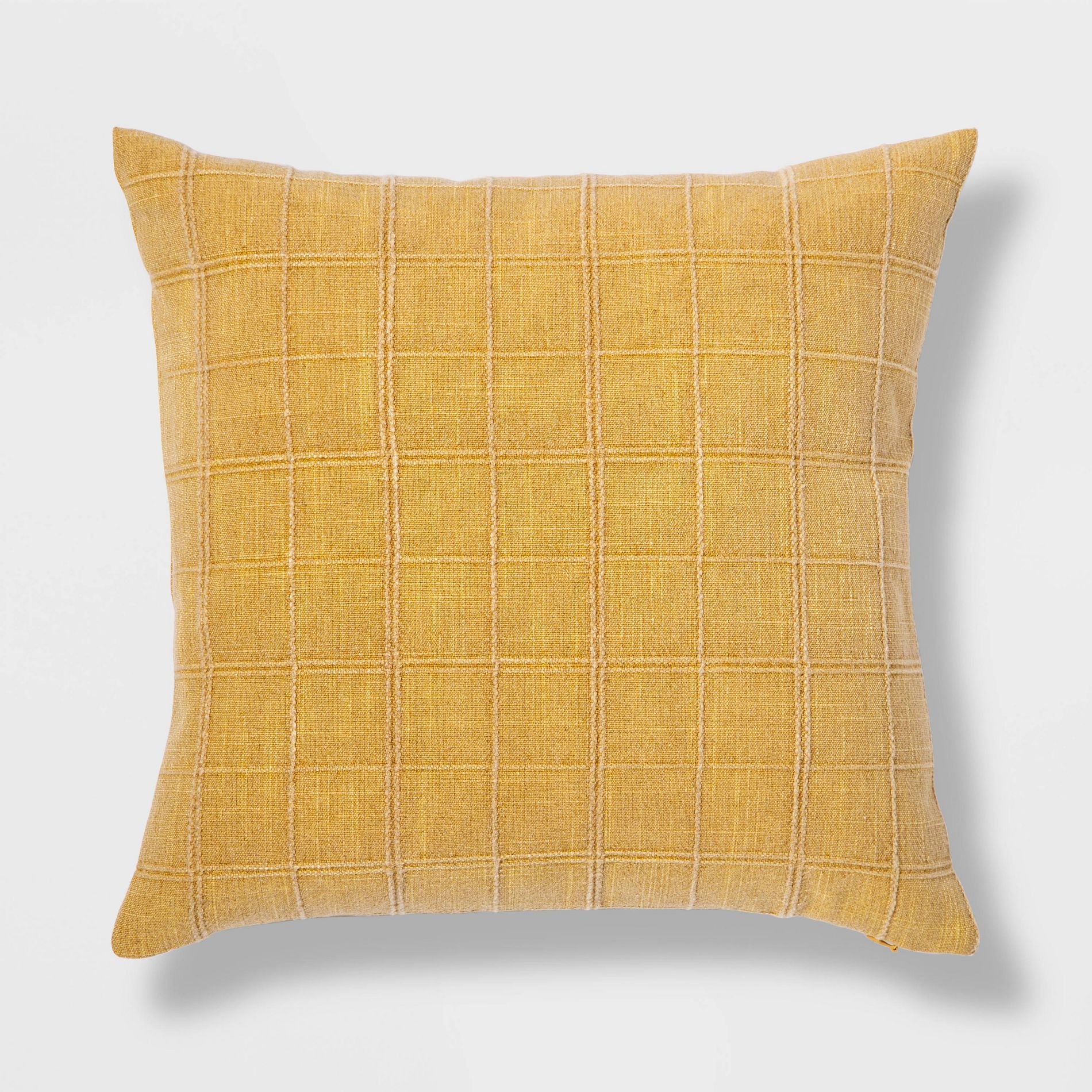 Woven Washed Windowpane Throw Pillow - Threshold™