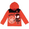Marvel Spidey and His Amazing Friends Ghost-Spider Miles Morales Spider-Man Fleece Half Zip Hoodie Toddler to Little Kid - 3 of 4