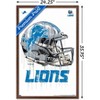 Trends International NFL Detroit Lions - Drip Helmet 20 Framed Wall Poster Prints - 3 of 4