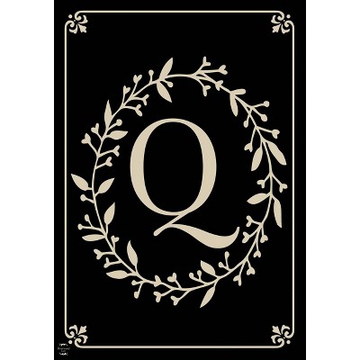 Briarwood Lane Everyday Garden Flag 12x18 For Outdoor Briarwood Lane Classic Monogram Letter Q Garden Flag Flags For Outside