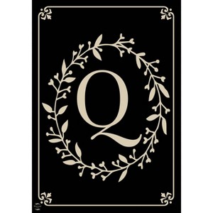 Briarwood Lane Everyday Garden Flag 12x18 For Outdoor Briarwood Lane Classic Monogram Letter Q Garden Flag Flags For Outside - 1 of 4