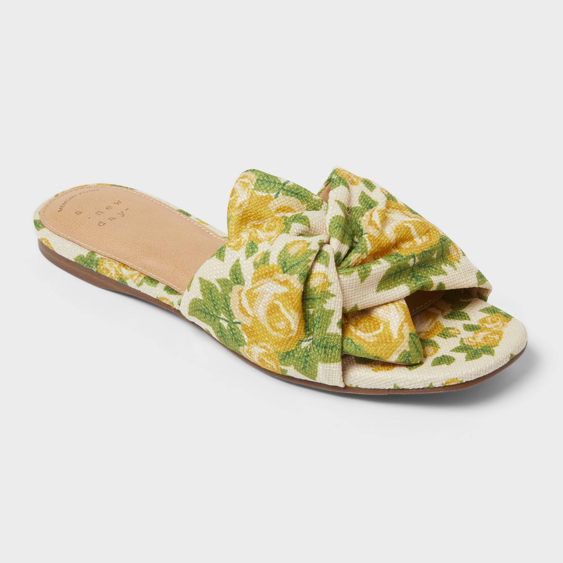 Women's Campbell Slide Sandals - A New Day™ Cream 8
