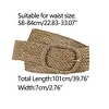 Allegra K Women's Chunky Buckle Braided Woven Wide Dress Waist Belts 58-84cm/22.83-33.07" - 3 of 4
