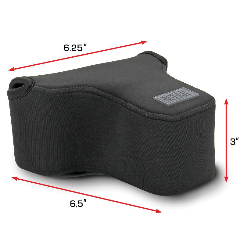 USA Gear® FlexARMOR® FlexSLEEVE Camera Case Sleeve, Black, 3 of 6