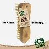 Lola Products Bamboo Scrub Brush for Cleaning, Ergonomic Sustainable Durable Poly Bristles Made from Recycled Soda/Water Bottles Easy Hang Hole 6 Pack - 3 of 3