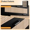 4-Drawer Dresser, Modern Wooden Bedroom Chest of Drawers With Storage Drawers, Farmhouse Style TV Stand for Living Room, Bedroom, Hallway, Black - 4 of 4