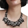 SOHI Women's Onyx Black Party Statement Necklace - 4 of 4