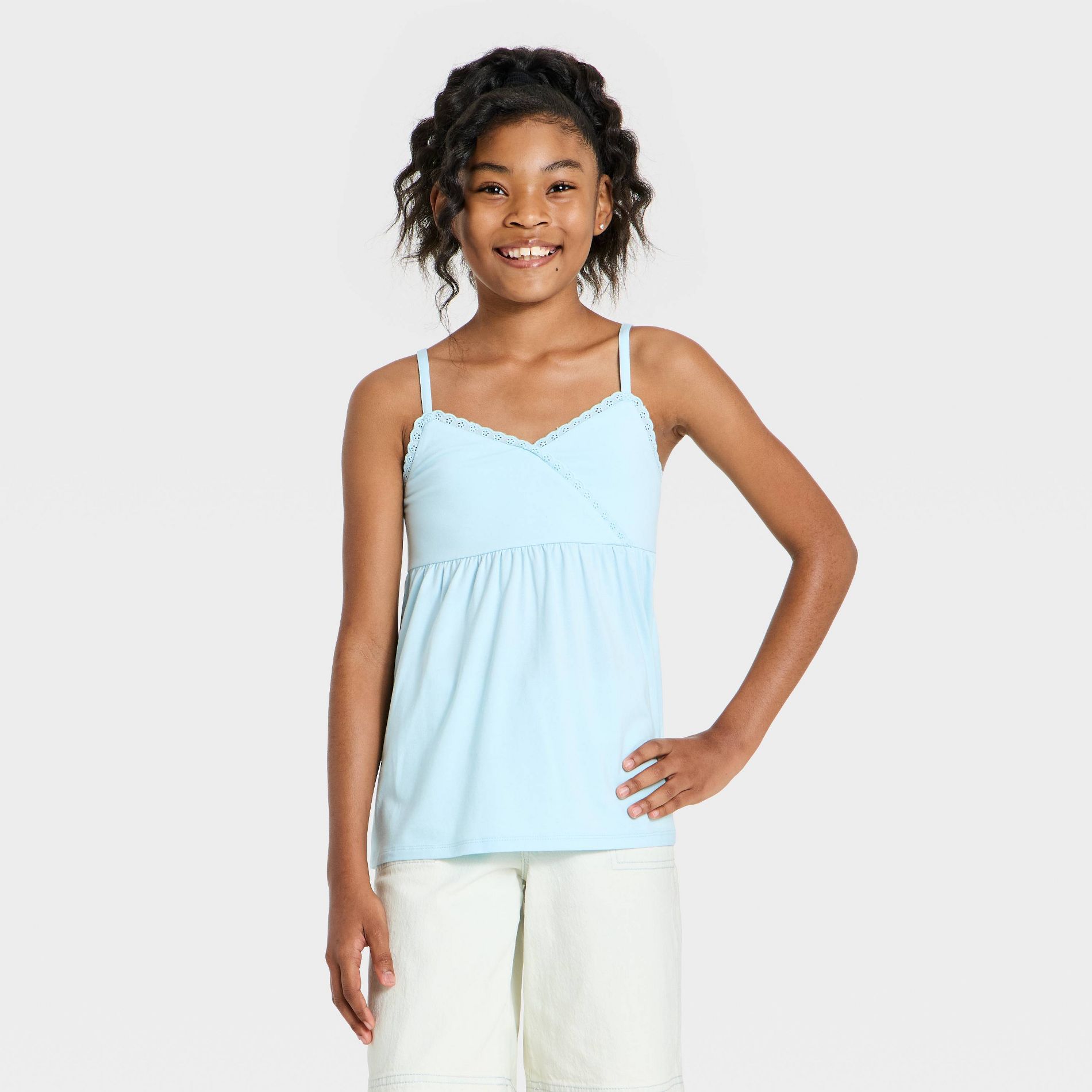 Girls' Knit Babydoll Tank - art class™
