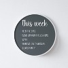 Emma and Oliver Round Wall Mounted Magnetic Chalkboards with Eraser and Chalk - 2 of 4
