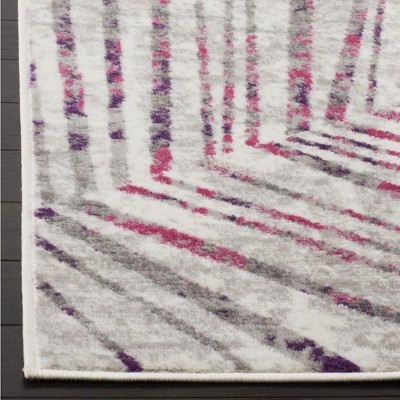 Skyler Grey and Pink Geometric Medallion 8' x 10' Area Rug