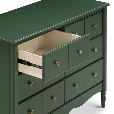 Forest Green Double Dresser with Six Drawers