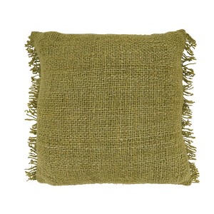Saro Lifestyle Fringe Throw Pillow Cover - 1 of 3