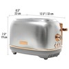 Haden Heritage 4 Slice Wide Slot Stainless Steel Toaster Bundled with 1.7 Liter Stainless Steel Electric Water Kettle, Steel & Copper - 4 of 4