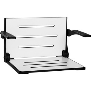 Seachrome Silhouette Comfort Folding Wall Mount Shower Bench Seat with Arms - 1 of 1