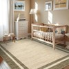 Modern Bordered Area Rug Washable Rug for Living Room - 4 of 4