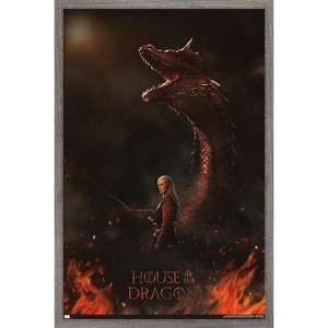 Trends International House of the Dragon - Daemon Dragon One Sheet Framed Wall Poster Prints - 1 of 4