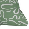 Deny Designs Alilscribble Abstract Greens Square Indoor Throw Pillow - 3 of 4