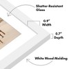 Americanflat 9x12 Picture Frame with Polished Plexiglass - Set of 2 - Use as 6x8 Frame with Mat or 9x12 Frame Without Mat - Gold - 3 of 4