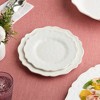 Certified International (Set of 4) 9" Isabella Cream Crackle Melamine Salad Plates - 4 of 4