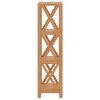 vidaXL Shelf Bathroom Storage Bookshelf Rack Shelving Unit Solid Wood Oak - 4 of 4